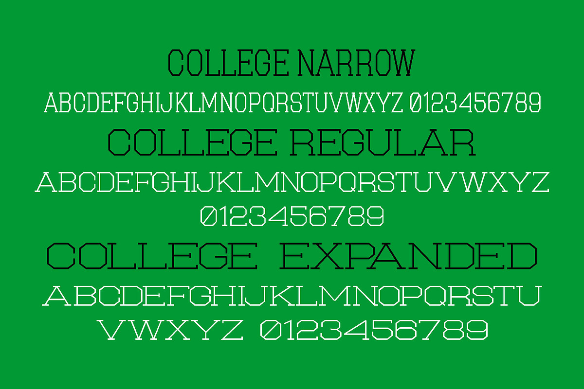 COLLEGE, a Serif Font by Brainware Graphic (Photo 2 of 5)