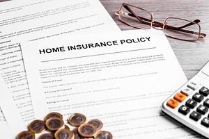 Home Insurance Policy. Coins, a Business Photo by FineArtStudio