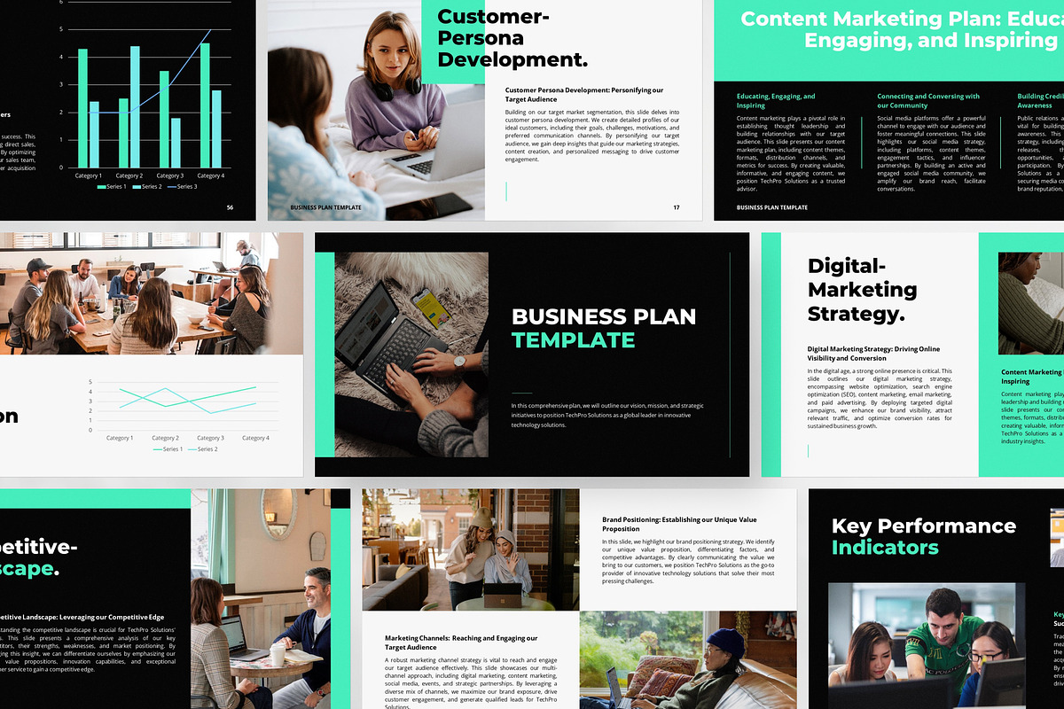 Business Plan Google Slides Template, a Presentation Template by Gaize (Photo 1 of 16)
