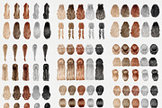 Female Hairstyles set, a Person Illustration by Colibri Watercolor (Thumbnail 2 of 14)
