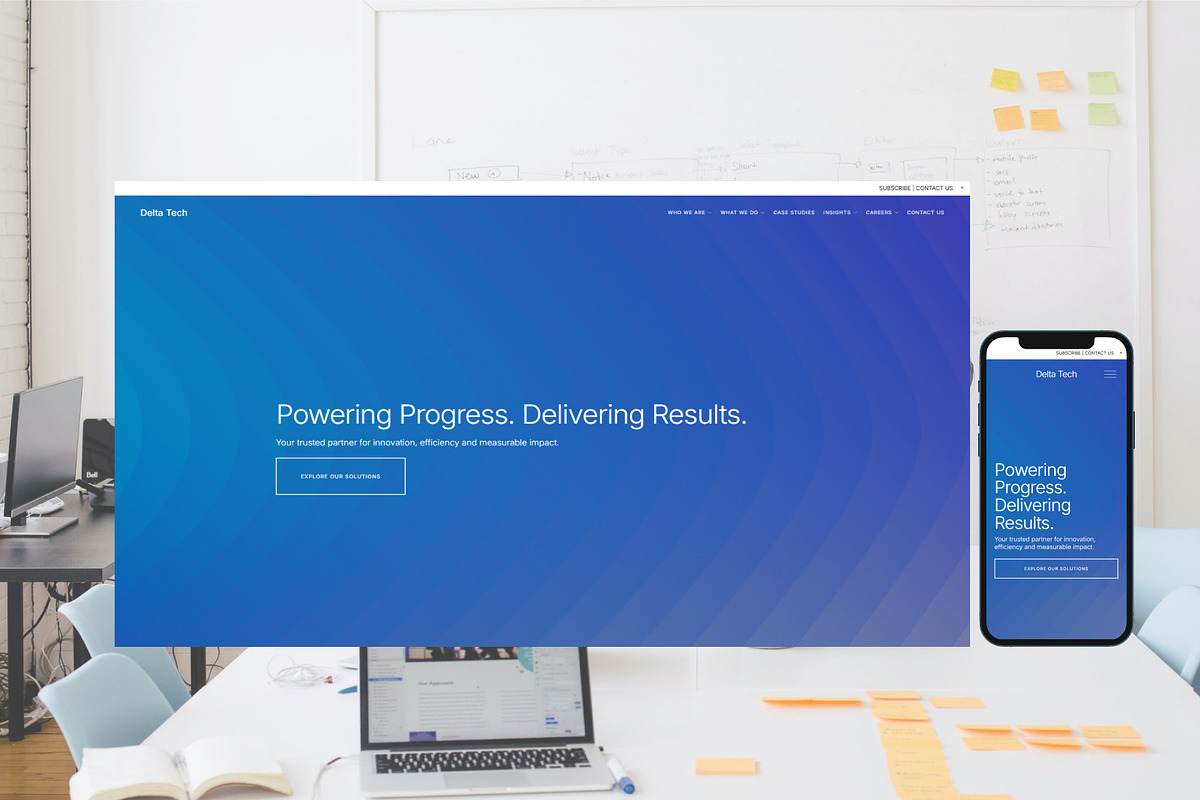 Delta - Squarespace Template preview 2