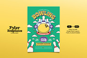 Bowling Tournament Flyer Template, a Flyer Template by Tiptop Graphic (Thumbnail 1 of 5)