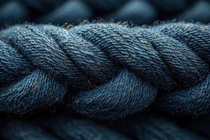 Detailed close-up of strong, twisted, a Photo by Tanuart
