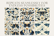 12 Moth Magic Seamless Patterns, a Pattern Graphic by Inknfolly (Thumbnail 2 of 7)