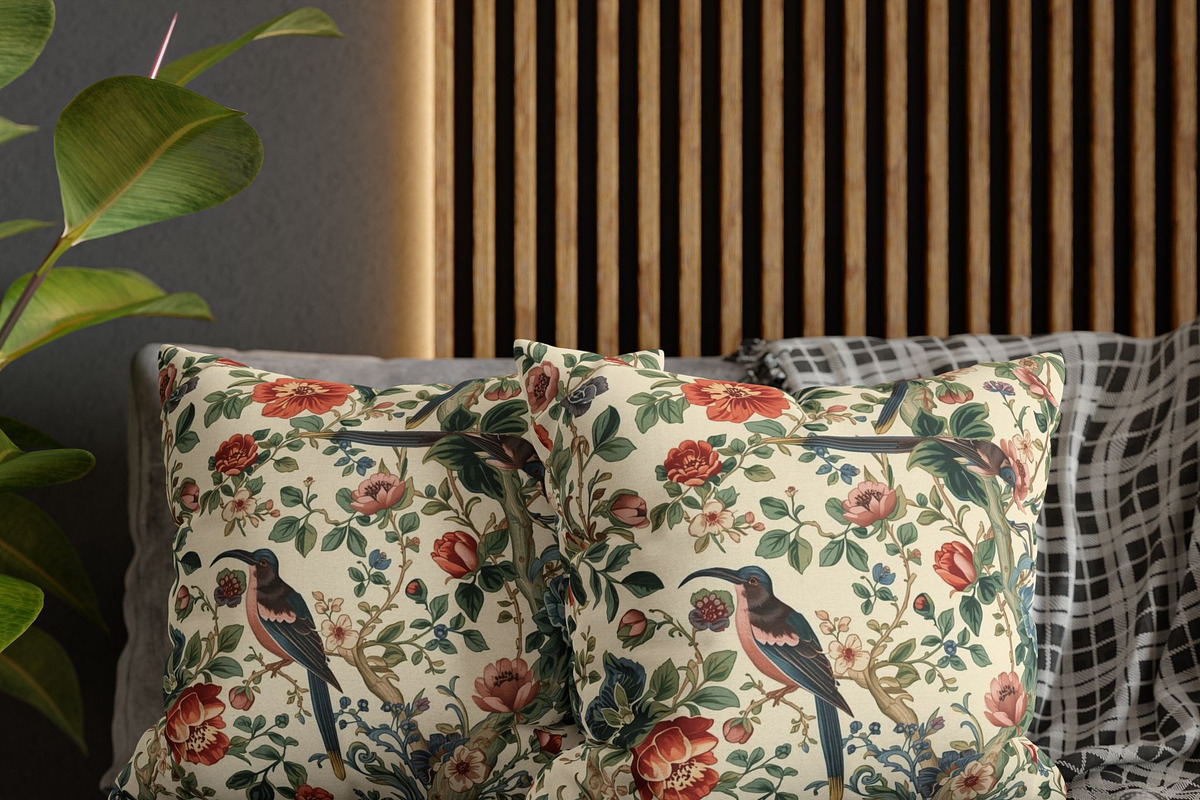 Chinoiserie Floral Seamless Pattern, a Pattern Graphic by elfy creative (Photo 1 of 3)