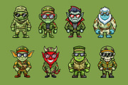 Monster Army Illustration Pack, an Illustration by Riswan Ratta (Thumbnail 2 of 2)