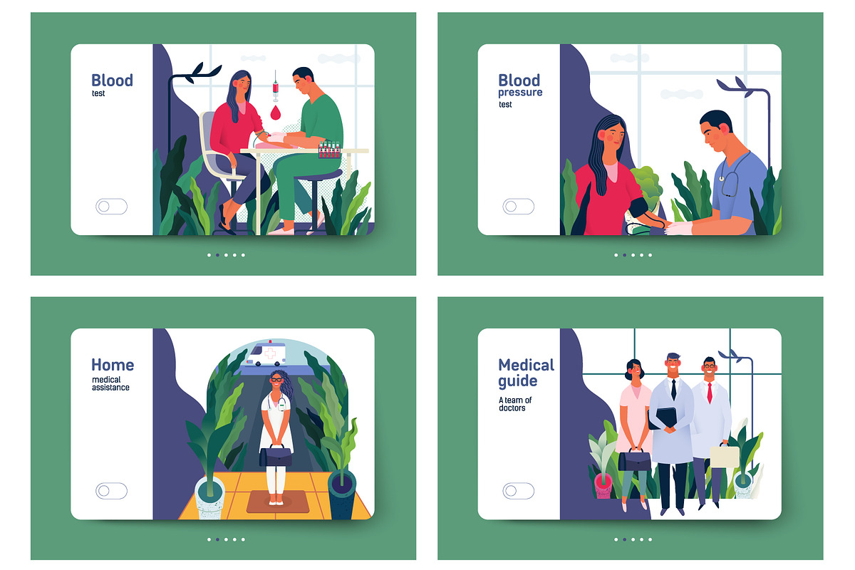Part 2 Medical website illustrations, a Healthcare Illustration by Grivina's shop (Photo 27 of 37)