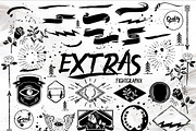 Raws Untitled font duo + extras, a Blackletter Font by Graphx.unsleep (Thumbnail 4 of 4)