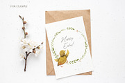 Watercolor Happy Easter set, an Object Graphic by OrangePeafowlArt (Thumbnail 10 of 17)