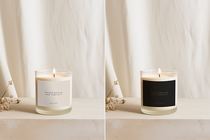 Glass Candle Packaging Mockup