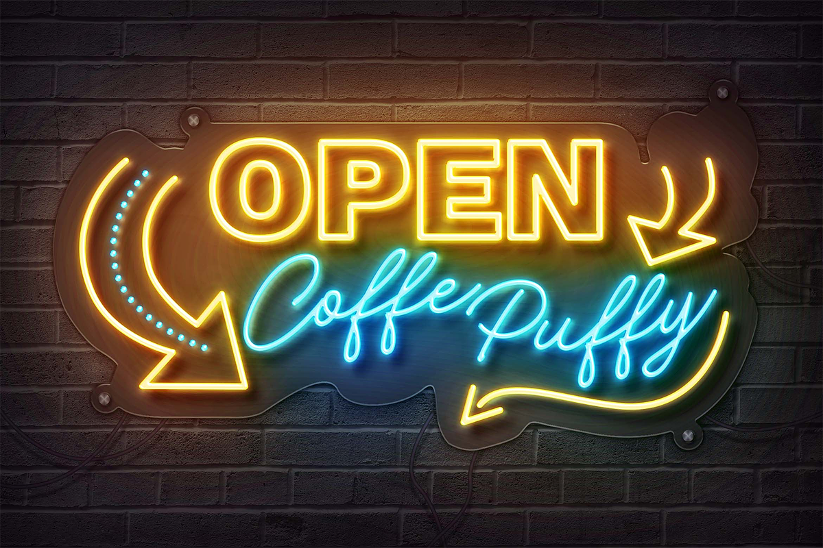 Realistic Neon Sign Pack Text Effect, a Layer Style Add-On by Sixtysix Labs (Photo 8 of 9)