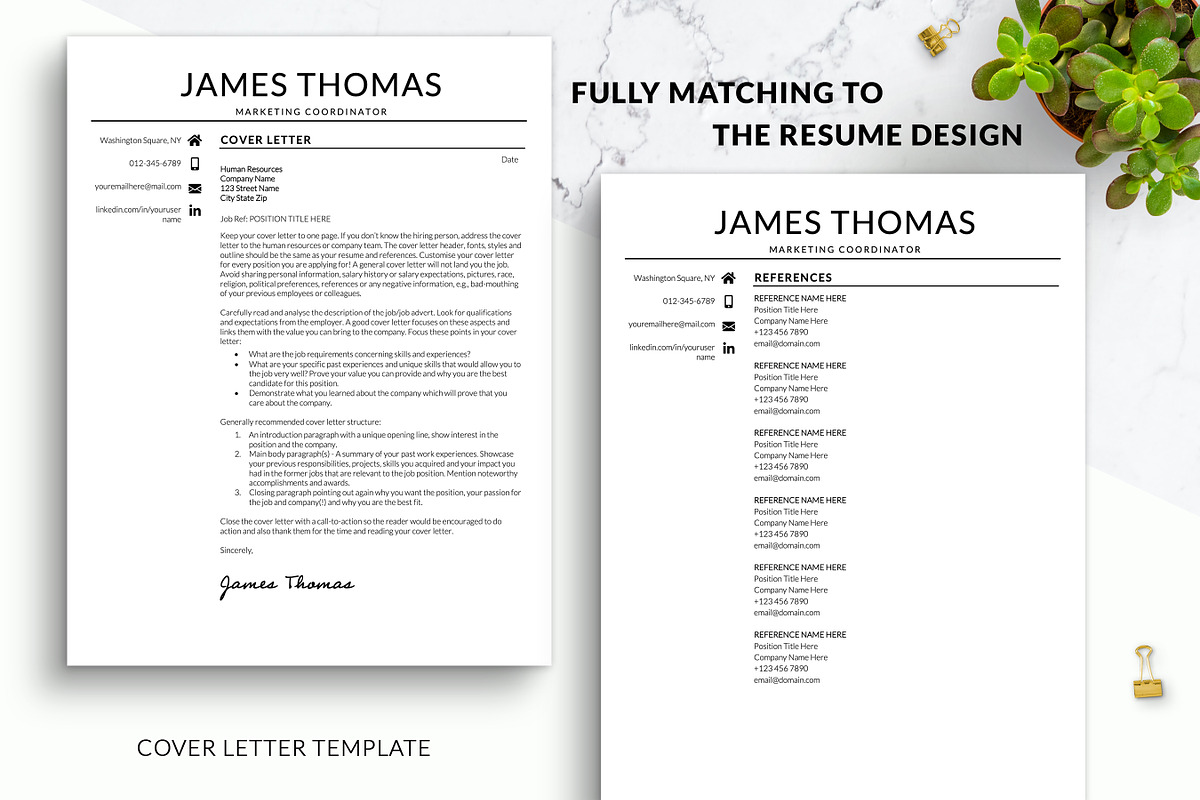 Modern Simple CV Word Template, a Resume Template by BestResumes.Co (Photo 3 of 7)