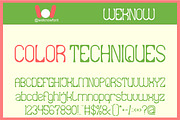 COLOR TECHNIQUES FONT, a Sans Serif Font by weknow (Thumbnail 1 of 7)