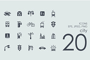 20 city icons, an Icon by Palau (Thumbnail 1 of 2)