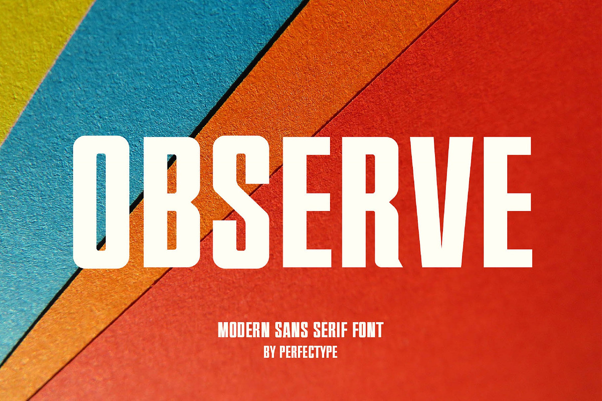 Observe Modern Sans Serif Font, a Sans Serif Font by Perfectype (Photo 1 of 6)