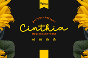 Cinthia, a Script Font by almazstudio (Thumbnail 1 of 10)