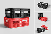 Bottle Crate Mockup, a Packaging Mockup by AndikaGraphic (Thumbnail 1 of 6)