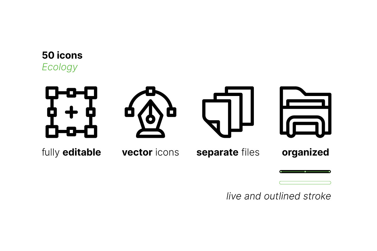 50 Ecology Icons, an Outline Icon by Side Project (Photo 3 of 7)