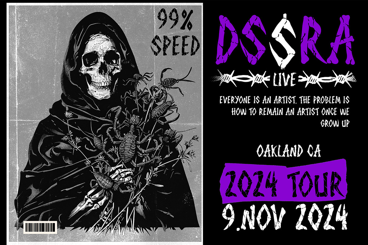 Shock Scream Horror Display Font, a Blackletter Font by dansdesign (Photo 3 of 8)