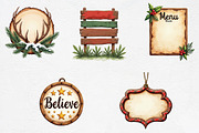 christmas Wooden Board Sublimation, an Illustration by CrexoraLab (Thumbnail 1 of 5)