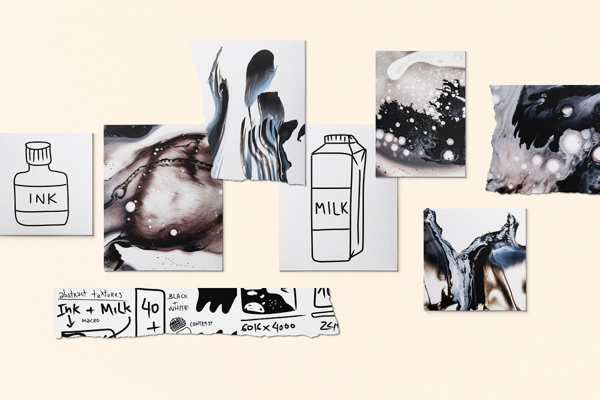 Inky Milk, a Texture Graphic by KAT (Photo 9 of 9)