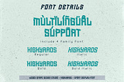 Highyards - Sport Font, a Sans Serif Font by Snape Design Studio (Thumbnail 3 of 5)