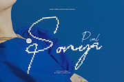 CS Sonya Pixel, a Script Font by Craft Supply Co. (Thumbnail 1 of 8)