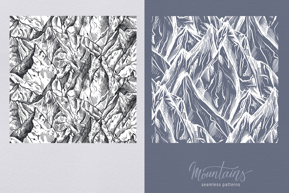 Mountains Vector Set, an Illustration by Molly art (Photo 11 of 13)