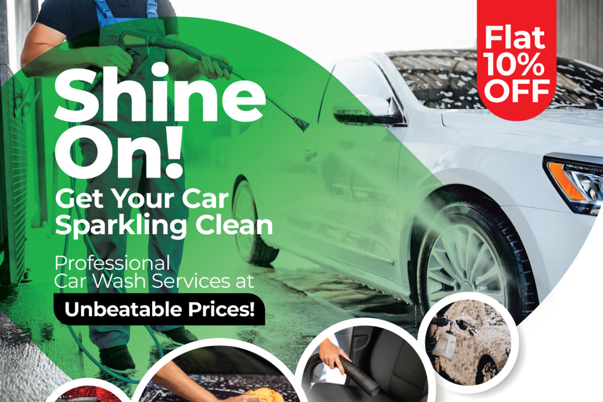 Car Wash Flyer Template, a Flyer Template by Design'sTRIBE (Photo 2 of 4)