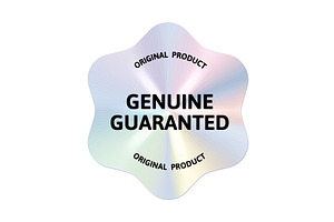 A holographic gradient badge, an Object Illustration by Woters little shop