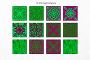 Pink and Green Watercolour Paper, an Illustration by Pixafied (Thumbnail 2 of 3)