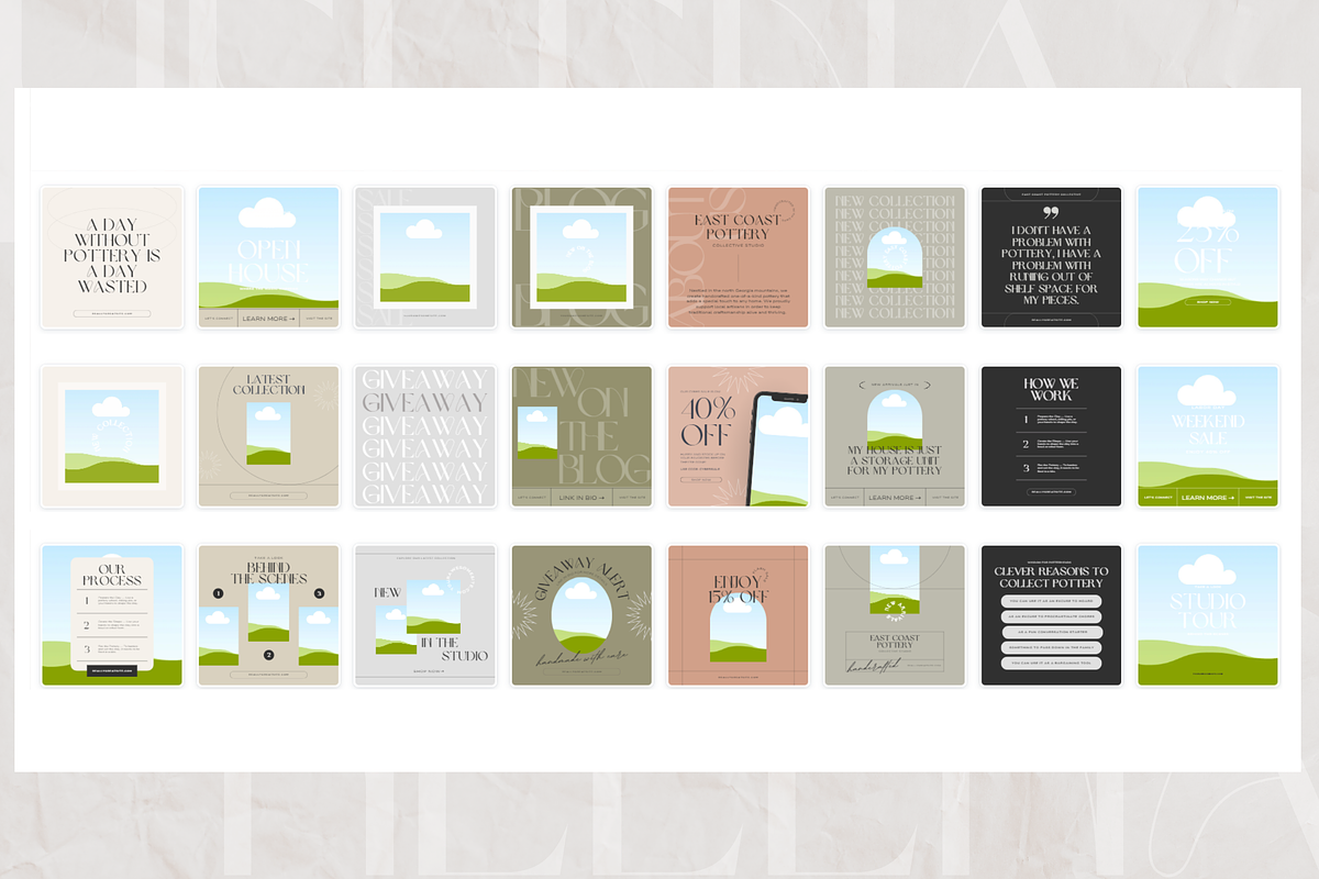 Helena | Canva Instagram Templates, a Social Media Template by Feather & Sage Design (Photo 5 of 10)
