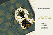Art Deco Night Seamless Patterns, a Pattern Graphic by Svetlana Lerie (Thumbnail 7 of 9)