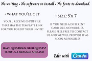 Cute Birthday Invitation Card, a Print Template by TheSimplySereneShop (Thumbnail 5 of 5)