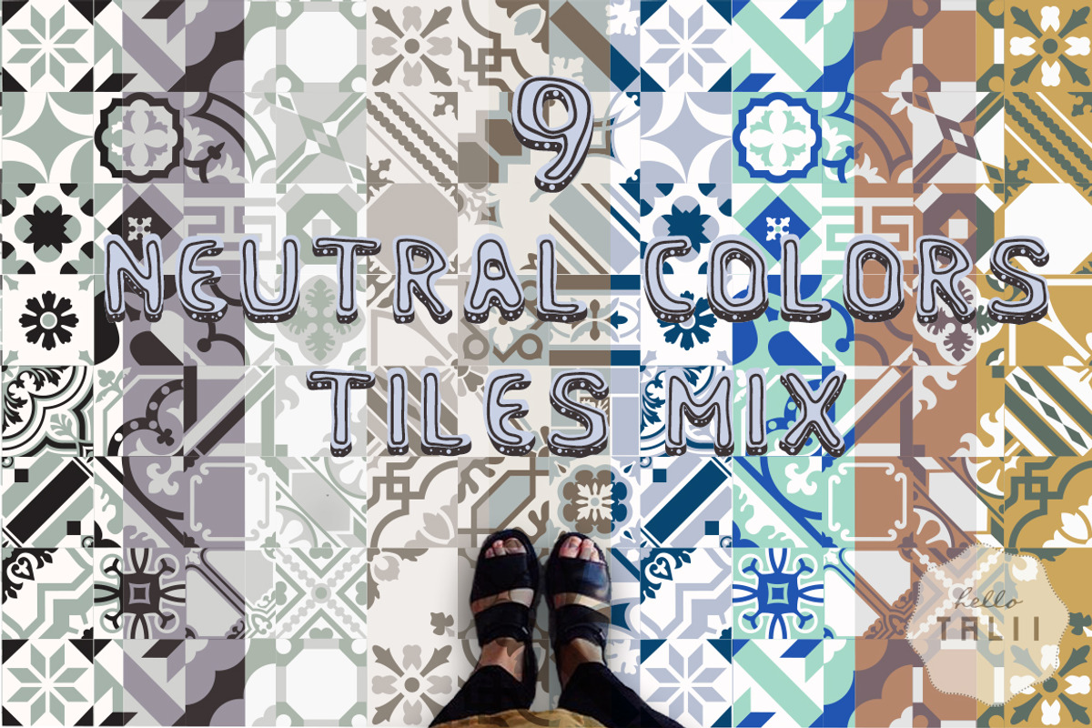 MIXED MOSAICS BACKGROUNDS, a Pattern Graphic by Hello Talii (Photo 3 of 8)