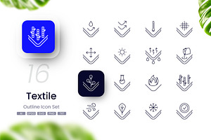 Textile Icons, an Outline Icon by cidcud_graphic