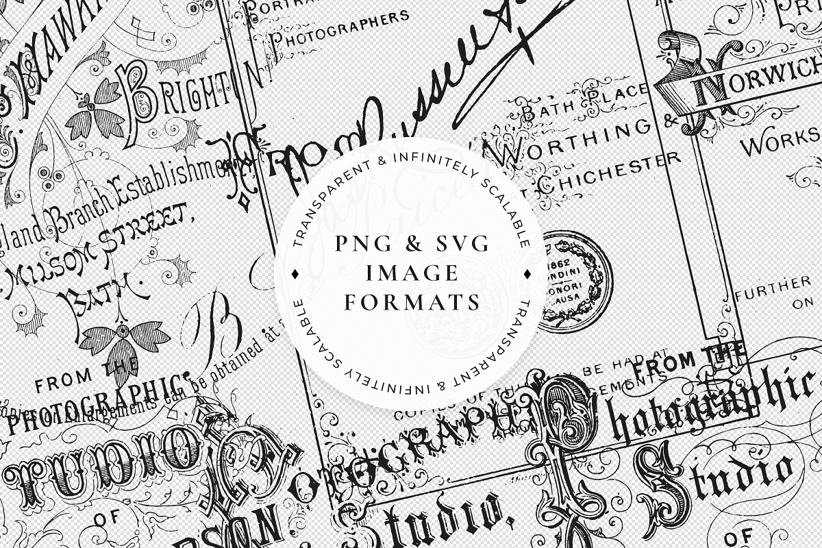Vintage Overlay Design Collection, a Decorative Illustration by Century ...