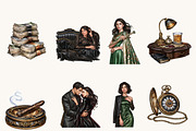 Mafia Romance Clipart Bundle, a Person Illustration by BusyDaydesign (Thumbnail 2 of 9)
