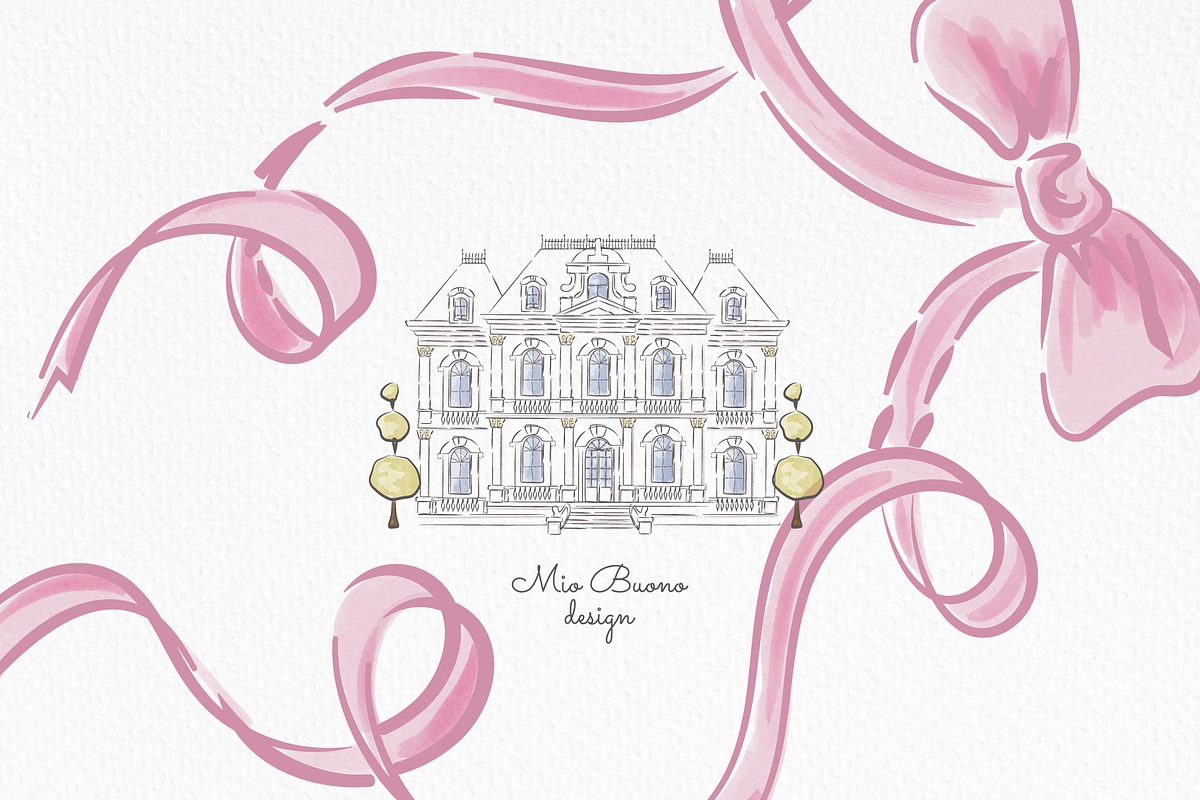 Romantic Chateau Line Art, an Object Graphic by Mio Buono (Photo 15 of 15)