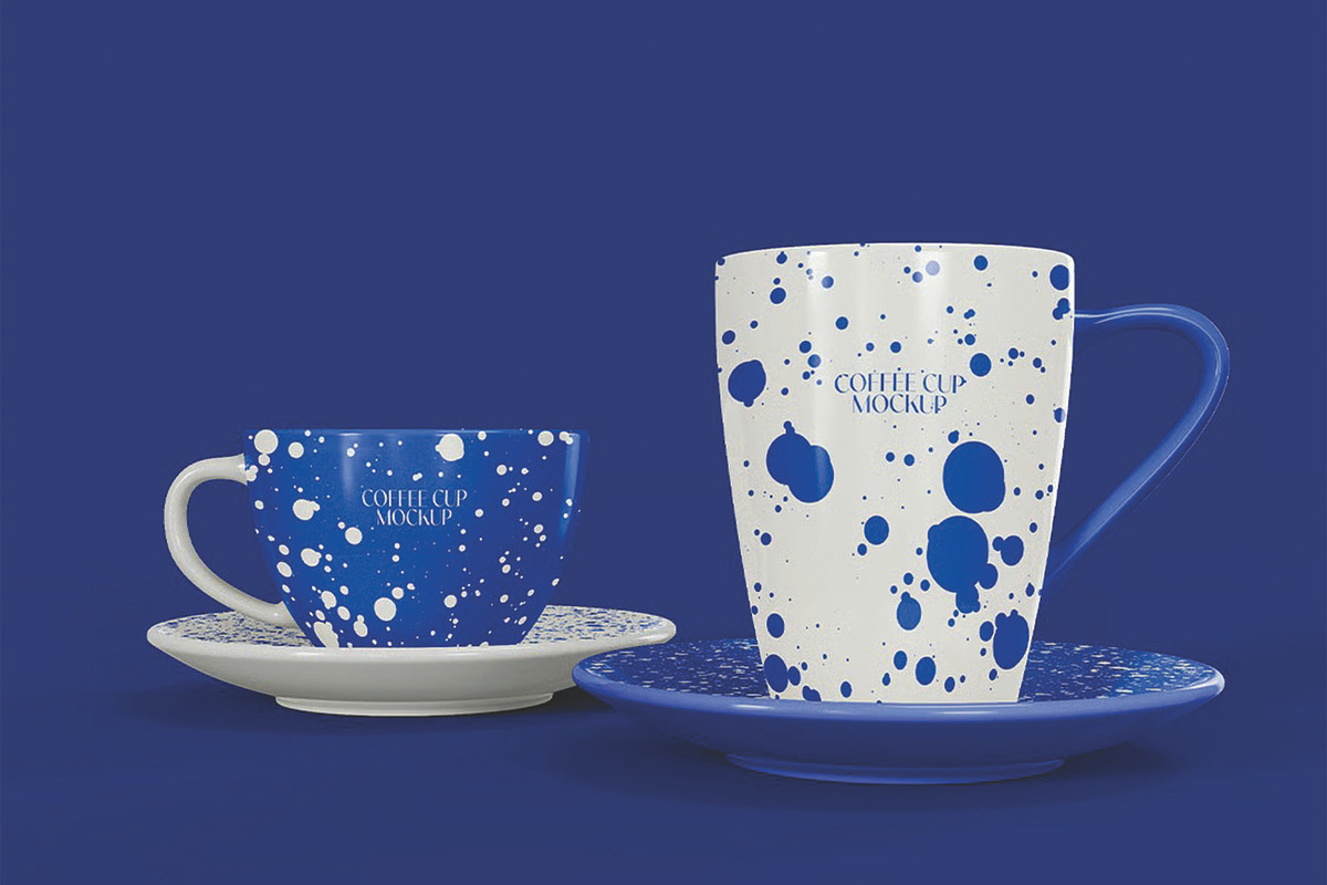 Ceramic Mugs Mockup, a Cups & Container Mockup by skybluecreative (Photo 1 of 3)