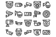 Security camera system icons for, an Object Graphic by pikepicture (Thumbnail 2 of 3)