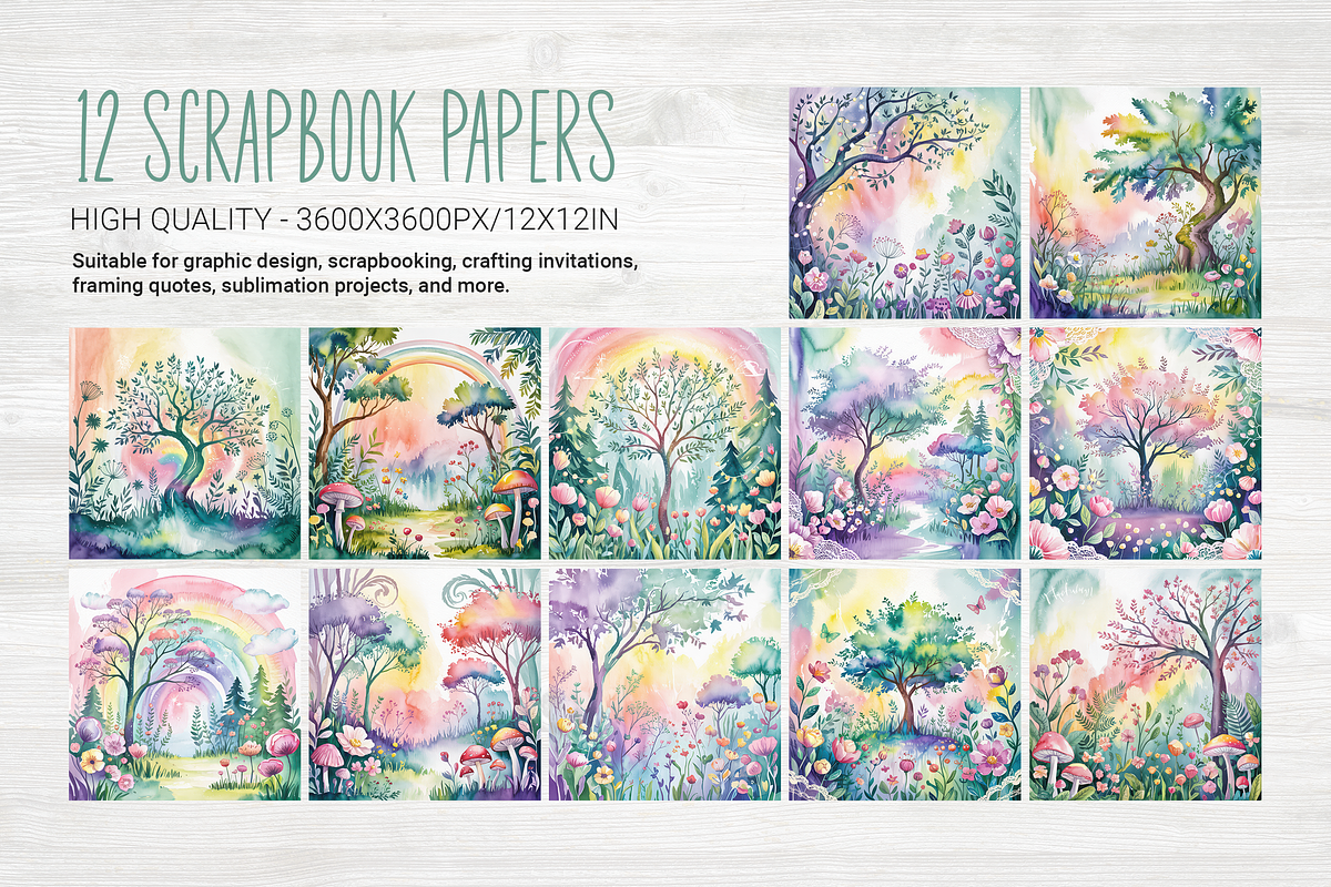 Dreamy Forest, a Background Graphic by Curve Design (Photo 7 of 7)