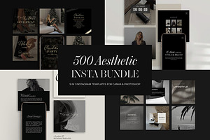 500 Aesthetic Instagram Bundle