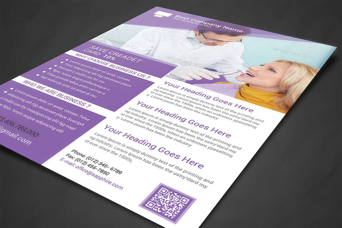 Health & Medical Doctors Flyer Templ, a Flyer Template by AfzaalGraphics (Photo 2 of 4)
