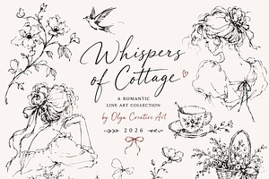 Whimsical Cottagecore Vector Clipart