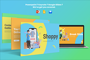 Online Shopping Google Slides, a Presentation Template by Flat Icons (Thumbnail 2 of 7)