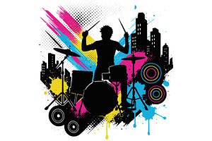 Drummer frutiger metro grunge
