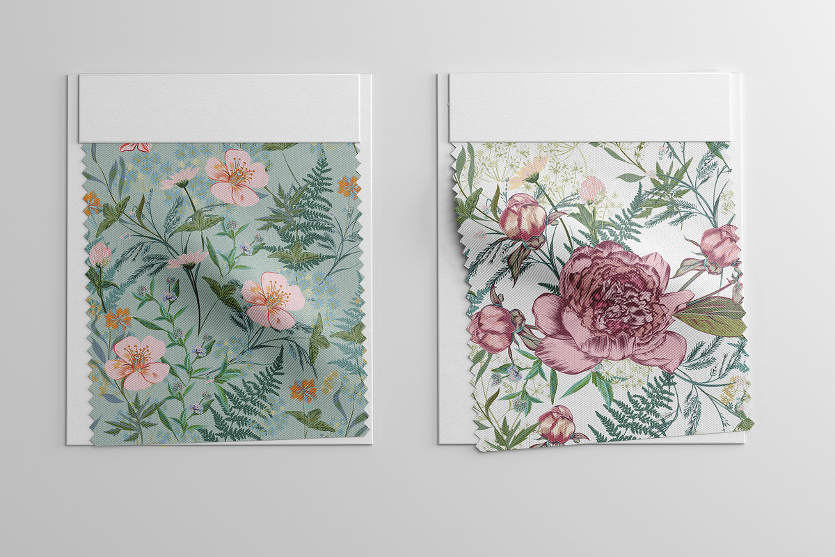 Floral delight vector patterns set, a Pattern Graphic by FleurArt (Photo 5 of 13)