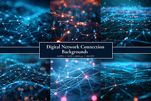 Digital Network Grid Backgrounds, a Background Graphic by MarisoArt