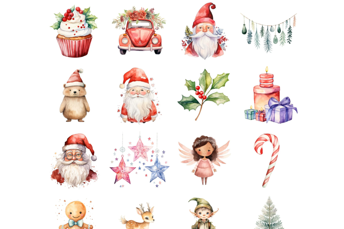 Christmas Time clipart, an Illustration by CraftCrateShop (Photo 3 of 5)